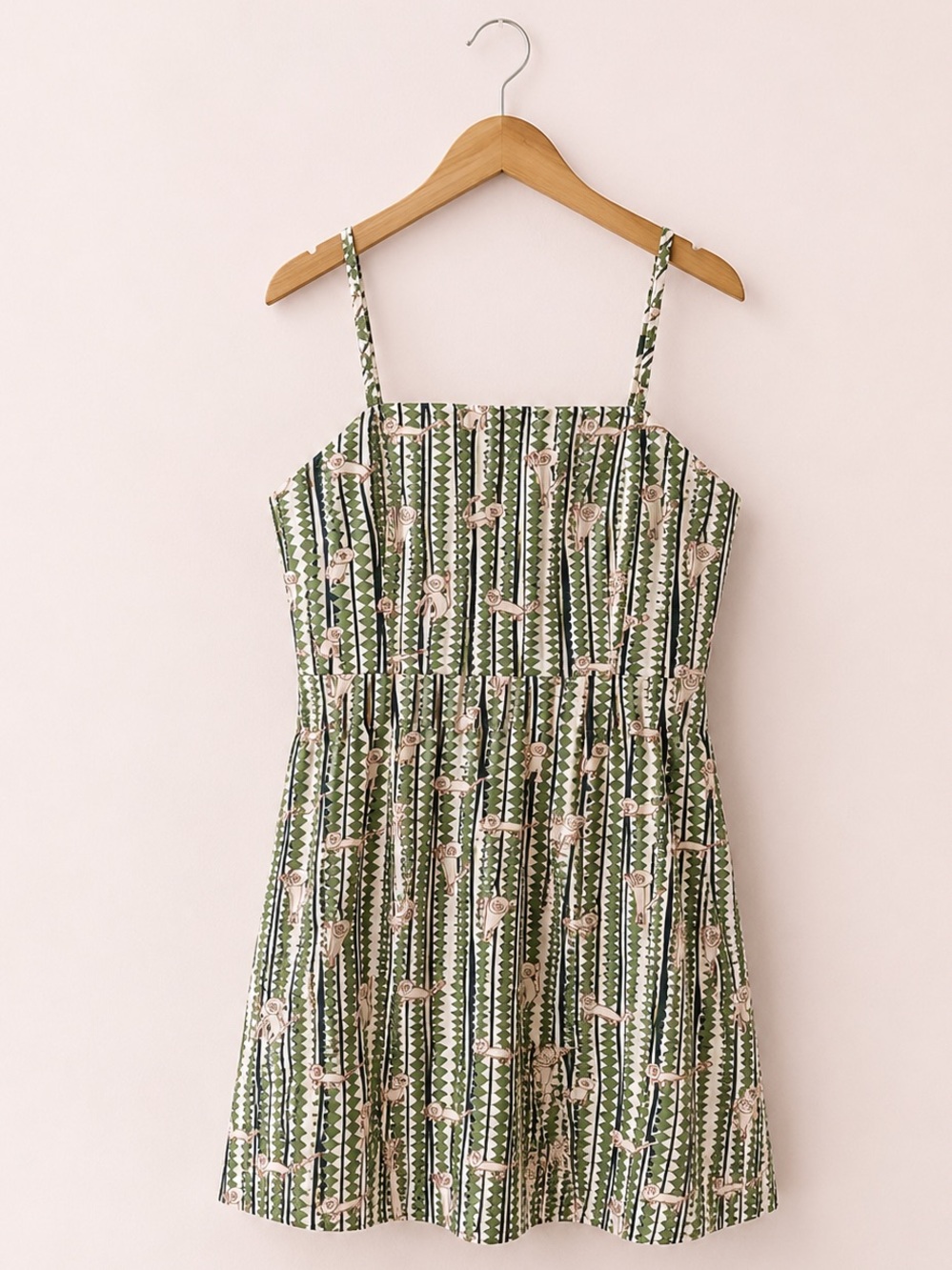 Playful Lion Print Mini Dress